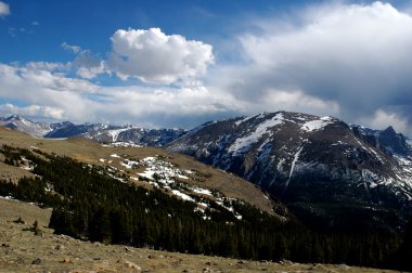 Colorado rockies güzel kış manzarası