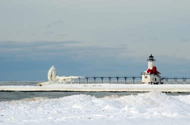 st joseph Michigan buzlu ışık evi