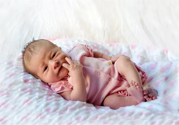 New born baby girl — Stock Photo, Image