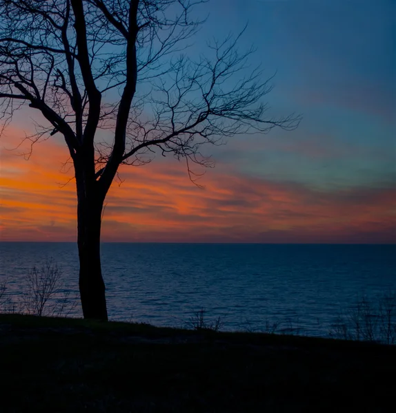 Michigan zachód słońca — Zdjęcie stockowe
