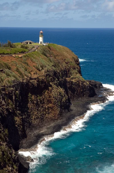 Vuurtoren en wildlife refuge hawaii — Stockfoto