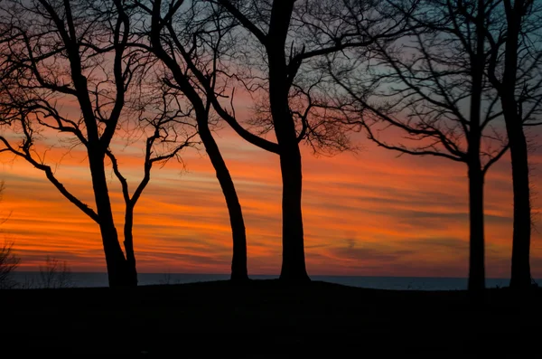 Colorful lake sunset — Stock Photo, Image