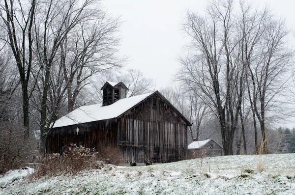 Ayaz michigan ahır — Stok fotoğraf