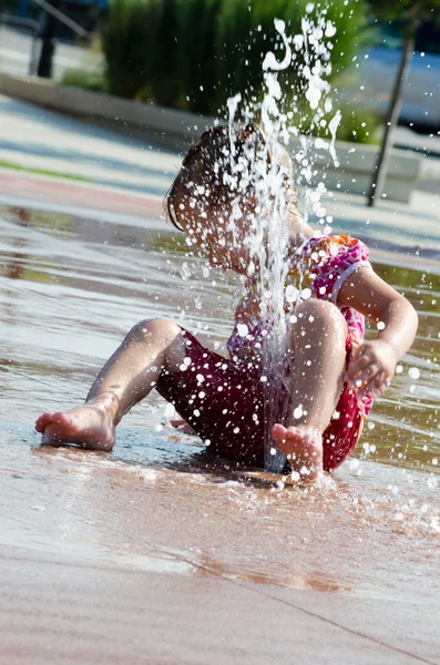 Face full of water — Stock Photo, Image