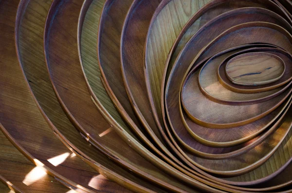 Ovali di legno astratti — Foto Stock