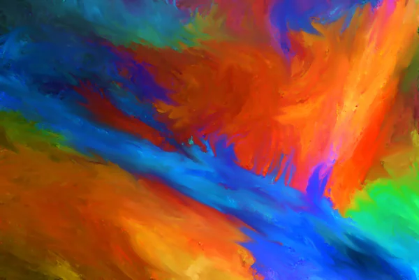 Arg floden abstrakt målning — Stockfoto