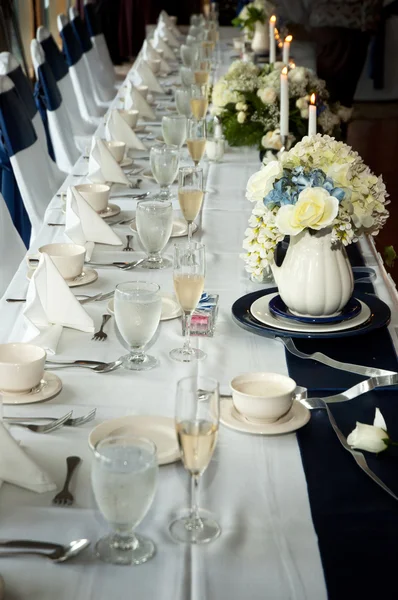 멋진 결혼식 테이블 — 스톡 사진
