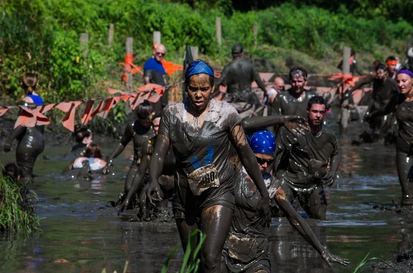 Wet and muddy sport — Stock Photo, Image