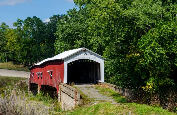 Überdachte Brücke der West Union — Stockfoto