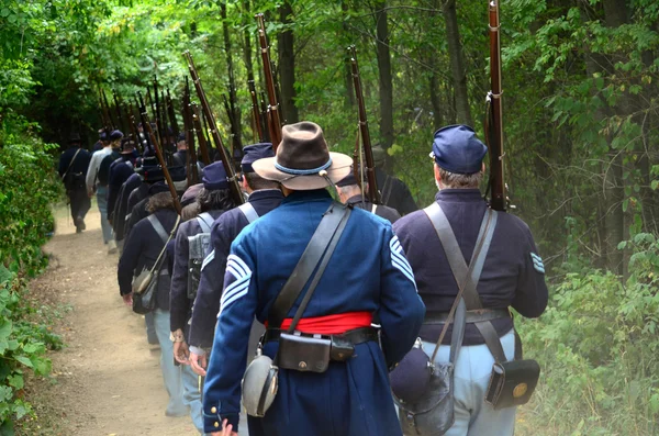 Les troupes de l'Union en marche — Photo