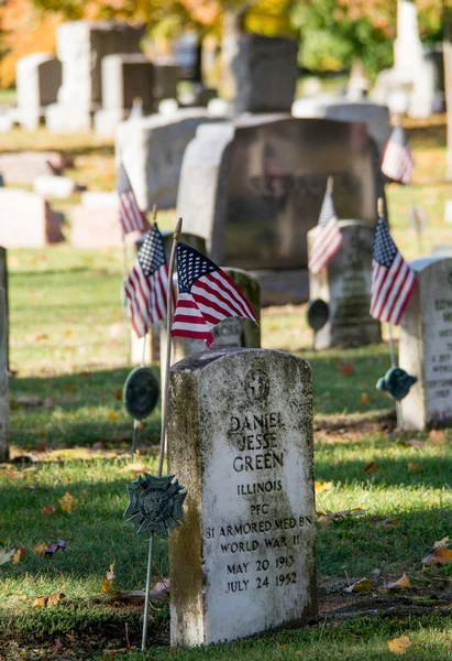 Old grave stones from ww2 — Stock Photo, Image