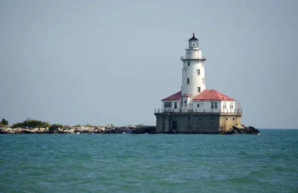 Chicago harbor lighthouse — Stock Photo, Image
