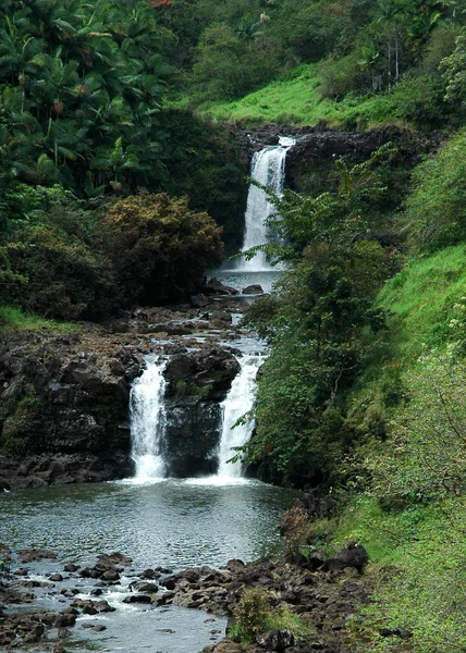 Waterval in Hawaï — Stockfoto