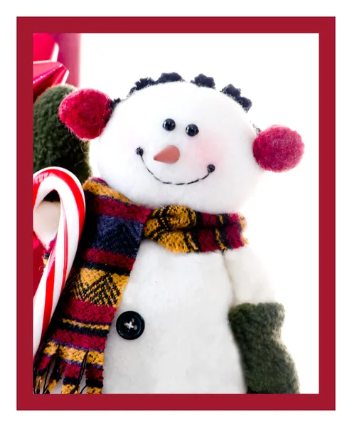 Snowman portrait — Stock Photo, Image