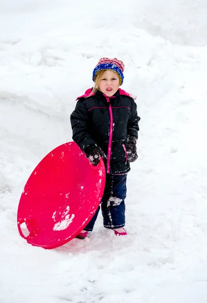 雪の中から取得する時間! — ストック写真