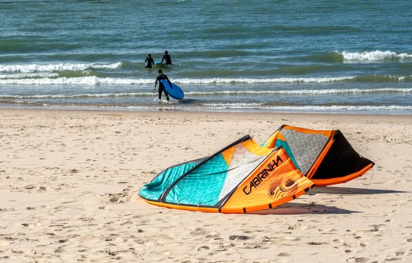 Joseph Usa September 2021 Menschen Mit Surfbrettern Fahren Den Michigansee — Stockfoto