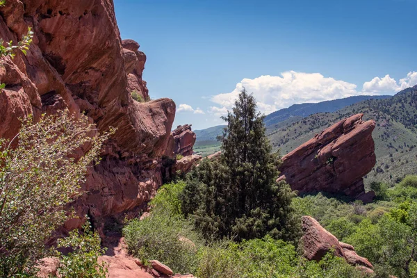 Red Rocks Park Tem 640 Hectares Pedra Areia Bonita Trilhas — Fotografia de Stock