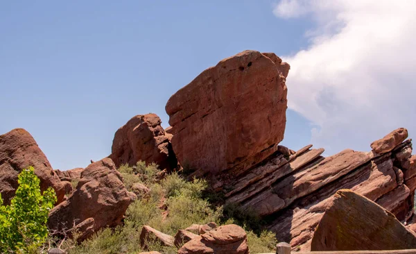 Camadas Arenito Criar Passos Para Céus Neste Parque Bonito Colorado — Fotografia de Stock