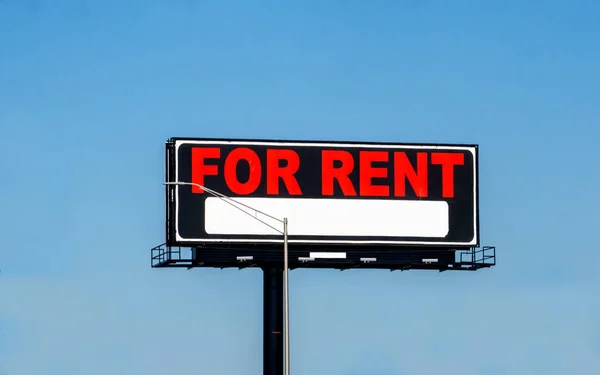 Blank Billboard Rent Busy Highway Usa — Stockfoto