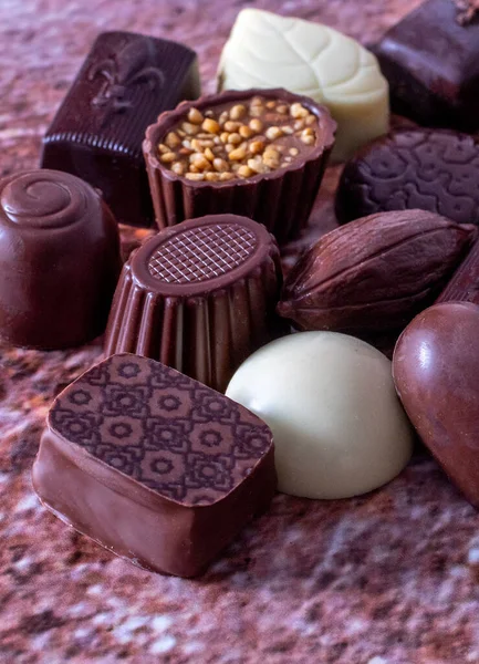 Zesnulý Zátiší Gurmánské Čokolády Pro Toho Koho Milujete — Stock fotografie