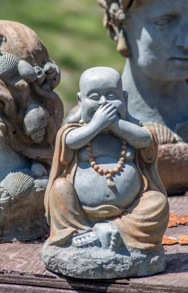 Laughing Buddha Statue Has Special Meaning Symbol Happiness Abundance Contentment — Stock fotografie