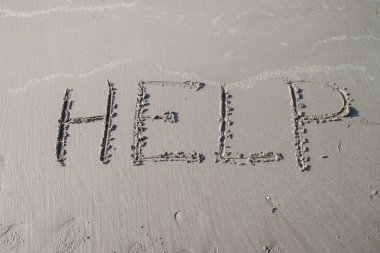 Deniz kum üzerinde çizimler