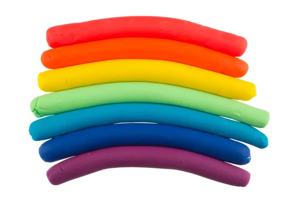 Play dough rainbow — Stock Photo, Image
