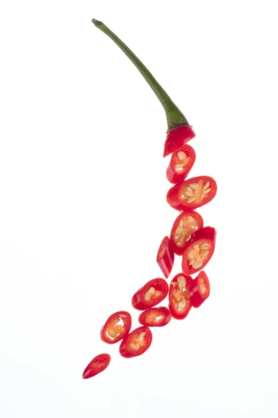 Sliced chilli — Stock Photo, Image