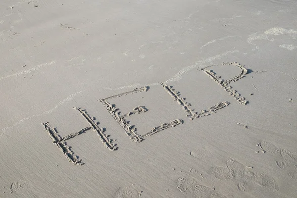 Desenhos na areia do mar — Fotografia de Stock