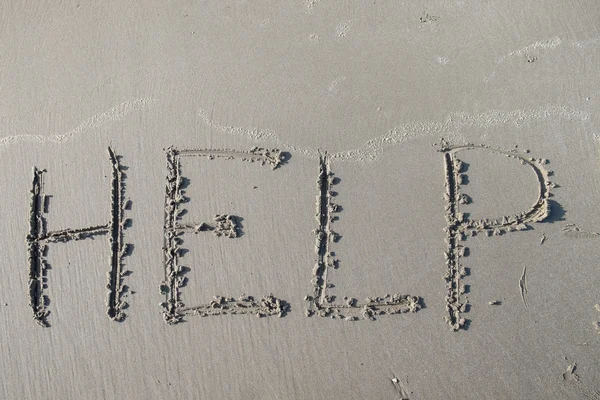 Drawings on sea sand — Stock Photo, Image