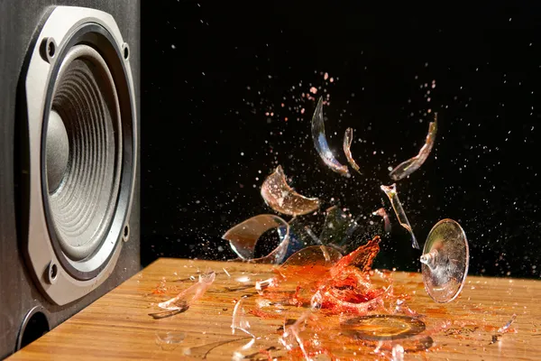 Loud Music Can Cause Damage - Studio Shot Stock Photo