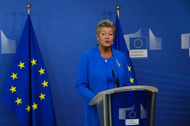 Press point by EU Commissioner Ylva JOHANSSON, on proposals to suspend the EU-Russia Visa Facilitation Agreement in Brussels, Belgium on September 6, 2022