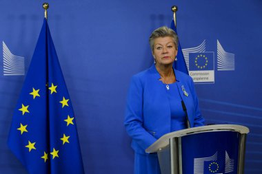 Press point by EU Commissioner Ylva JOHANSSON, on proposals to suspend the EU-Russia Visa Facilitation Agreement in Brussels, Belgium on September 6, 2022