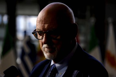 Bakan Hans DAHLGREN, 20 Eylül 2022 'de Belçika' nın Brüksel kentindeki AB genel merkezine bir Genel İşler Konseyi toplantısı için geldi..