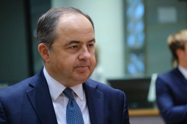 Bakan Konrad SZYMANSKI, 20 Eylül 2022 'de Belçika' nın Brüksel kentindeki AB genel merkezine bir Genel İşler Konseyi toplantısı için geldi..