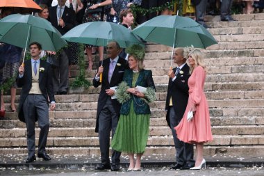 Prenses Maria Laura ve William Isvy 'nin düğün töreni 10 Eylül 2022' de Brüksel 'deki Saint Michael ve Saint Gudula Katedrali' nde..