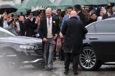 Prenses Maria Laura ve William Isvy 'nin düğün töreni 10 Eylül 2022' de Brüksel 'deki Saint Michael ve Saint Gudula Katedrali' nde..