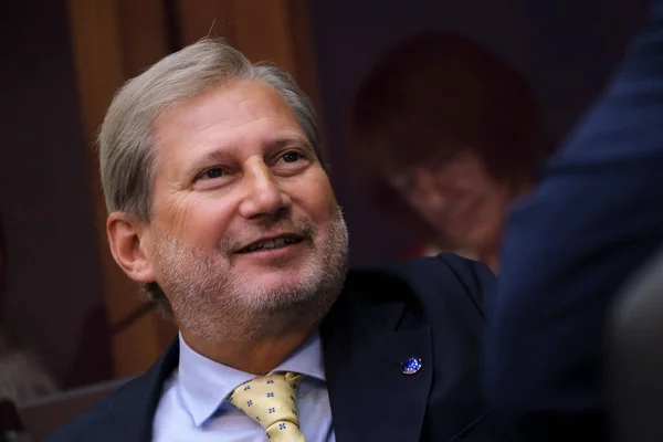 Johannes Hahn Comisario Reunión Semanal Del Colegio Comisarios Europeos Celebrada — Foto de Stock