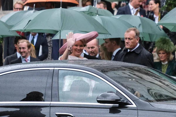 Bröllopsceremoni Mellan Prinsessan Maria Laura Och William Isvy Saint Michael — Stockfoto