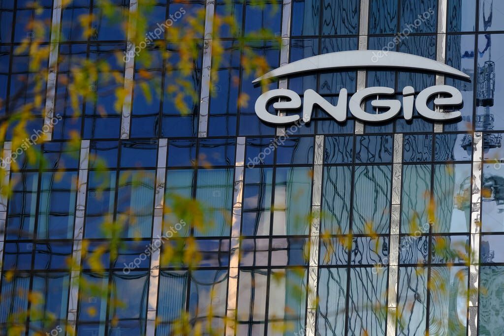 Exterior view of building of French gas and power group Engie company in Brussels, Belgium on September 25, 2022.