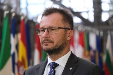 Çek Cumhuriyeti Tarım Bakanı Zdenek NEKULA, 26 Eylül 2022 'de Brüksel, Belçika' daki AB Tarım ve Balıkçılık Konseyi 'ne katılmak üzere ülkeye geldi..