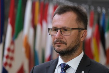 Çek Cumhuriyeti Tarım Bakanı Zdenek NEKULA, 26 Eylül 2022 'de Brüksel, Belçika' daki AB Tarım ve Balıkçılık Konseyi 'ne katılmak üzere ülkeye geldi..