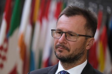 Çek Cumhuriyeti Tarım Bakanı Zdenek NEKULA, 26 Eylül 2022 'de Brüksel, Belçika' daki AB Tarım ve Balıkçılık Konseyi 'ne katılmak üzere ülkeye geldi..