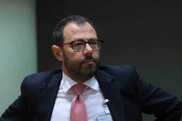 Stefano Patuanelli Ministro Agricultura Alimentación Política Forestal Italia Llega Para — Foto de Stock