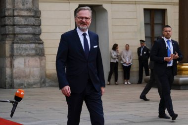 Çek Cumhuriyeti Başbakanı Petr Fiala, 7 Ekim 2022 'de Çek Cumhuriyeti' nin Prag kentinde düzenlenen Avrupa Siyasi Topluluğu Toplantısına katılmak üzere geliyor..
