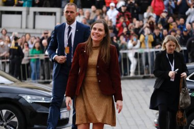 İzlanda Başbakanı Katrin Jakobsdottir, 7 Ekim 2022 'de Çek Cumhuriyeti' nin Prag kentinde düzenlenen Avrupa Siyasi Topluluğu Toplantısına katılmak üzere arifeler düzenledi..