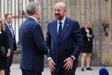 Avrupa Konseyi Başkanı Charles MICHEL, 7 Ekim 2022 'de Çek Cumhuriyeti' nin Prag kentinde düzenlenen Avrupa Siyasi Topluluğu Toplantısına katılmak üzere geliyor..