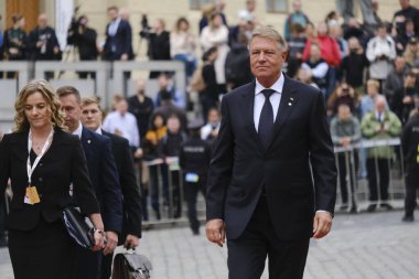 Romanya Cumhurbaşkanı Klaus Werner IOHANNIS, 6 Ekim 2022 'de Çek Cumhuriyeti' nin Prag kentinde düzenlenen Avrupa Siyasi Topluluğu Toplantısına katılmak üzere ülkeye geldi..