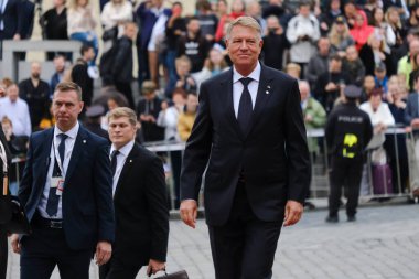 Romanya Cumhurbaşkanı Klaus Werner IOHANNIS, 6 Ekim 2022 'de Çek Cumhuriyeti' nin Prag kentinde düzenlenen Avrupa Siyasi Topluluğu Toplantısına katılmak üzere ülkeye geldi..