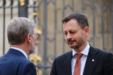 Eduard HEGER, Slovakya Başbakanı 6 Ekim 2022 'de Çek Cumhuriyeti' nin Prag kentinde düzenlenen Avrupa Siyasi Topluluğu Toplantısına katılmak üzere geliyor..